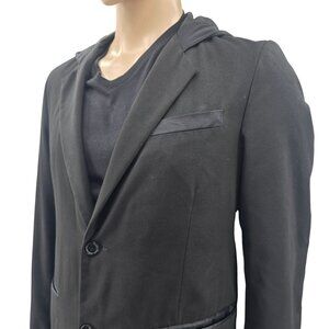 Johan By J.Lindeberg Blazer Jacket With Hood Black Mens Medium